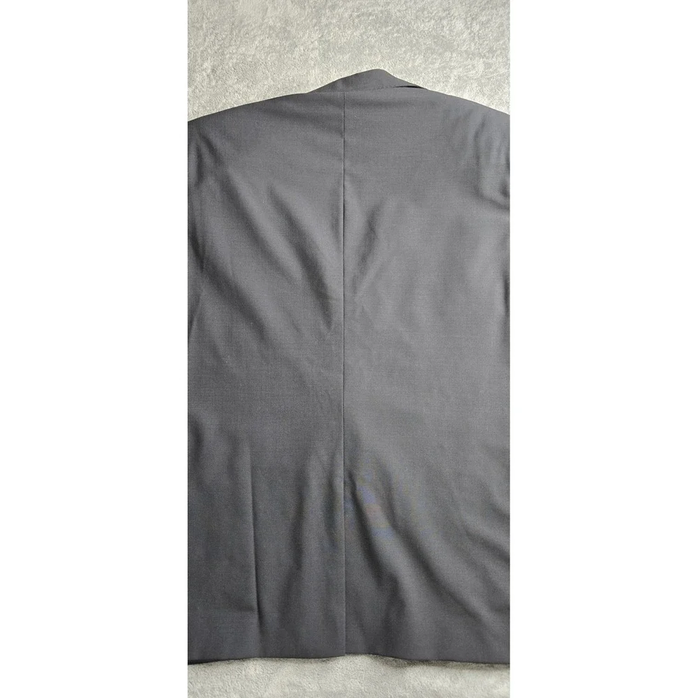 Louis Vuitton Uniformes Blazer Mens 62 Black Wool 2-Button Sportscoat Jacket